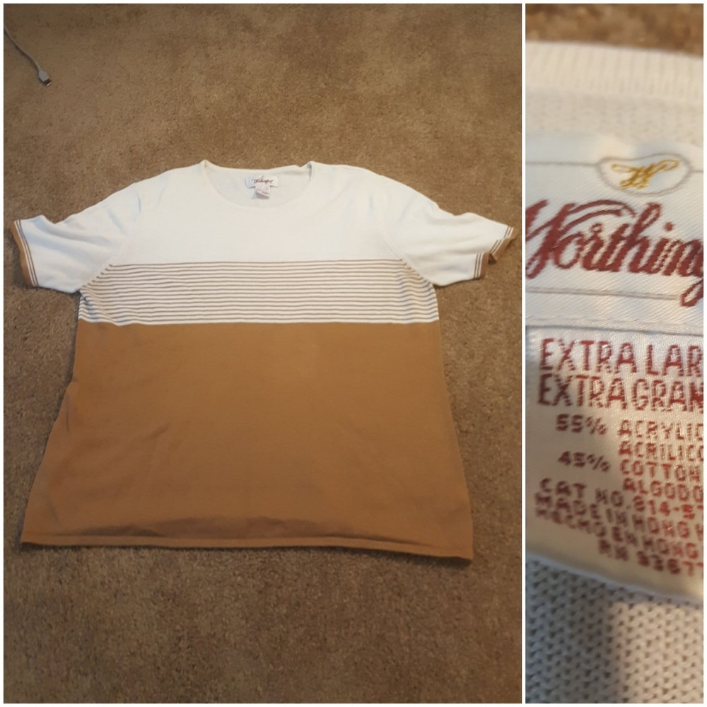 Worthington sweater with stripes